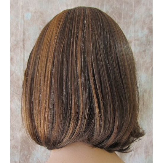 LF RITZ | Dark Auburn Mix Classic Bob Lace Trim Wig Bangs P4/27/30