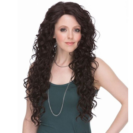 LF LACEY | Burgundy Lace Front Wig Long Layered Curls Heat OK 99J 