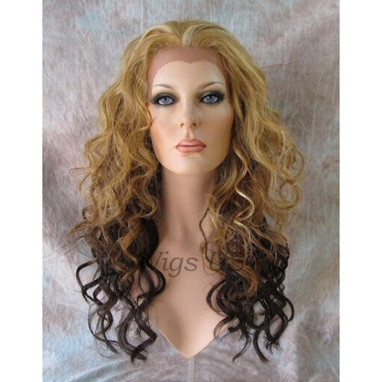 LF ISABELLA | Lace Front Wig COLOR CHOICE Long Layered HEAT OK Spiral Curls 