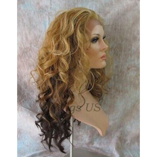 LF ISABELLA | Lace Front Wig COLOR CHOICE Long Layered HEAT OK Spiral Curls 