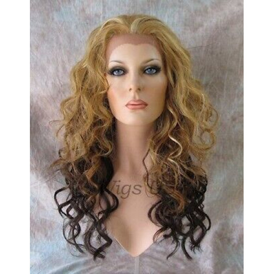 LF ISABELLA | Lace Front Wig COLOR CHOICE Long Layered HEAT OK Spiral Curls 