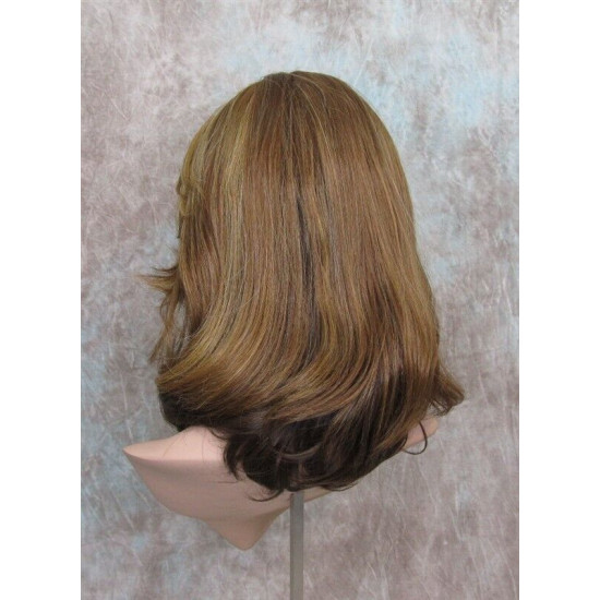 LF CHERISH | Medium Brown Mix Lace Front Wig Long Layered Bob No Bangs