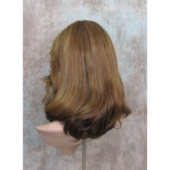 LF CHERISH | Medium Brown Mix Lace Front Wig Long Layered Bob No Bangs