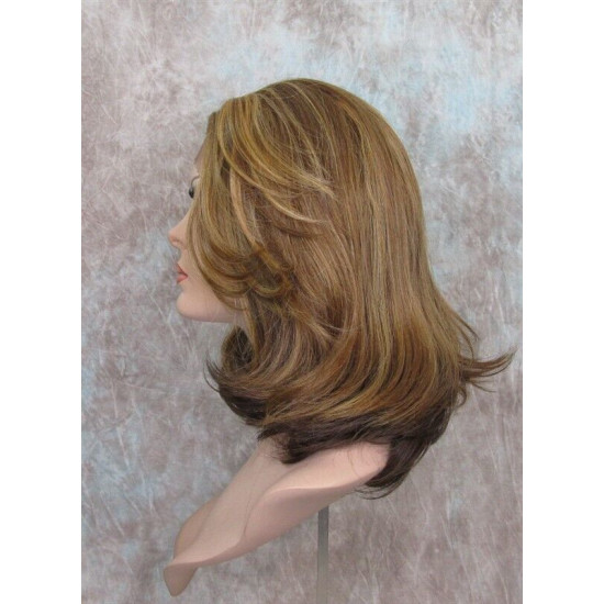 LF CHERISH | Medium Brown Mix Lace Front Wig Long Layered Bob No Bangs