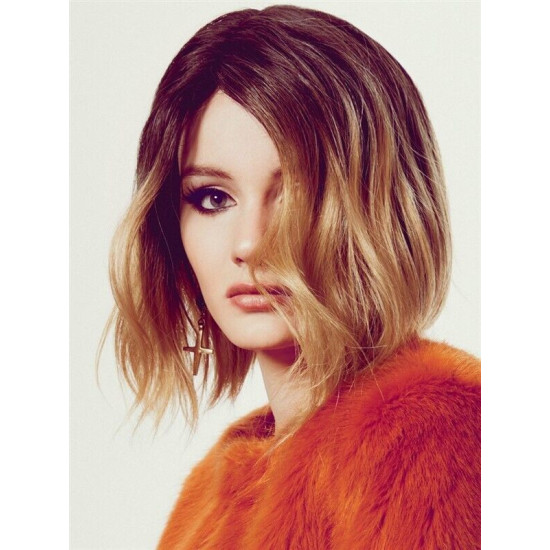 PATERA | Lived In Caramel Ombre Lace Front Wig Side Part Waves | Forever Young 