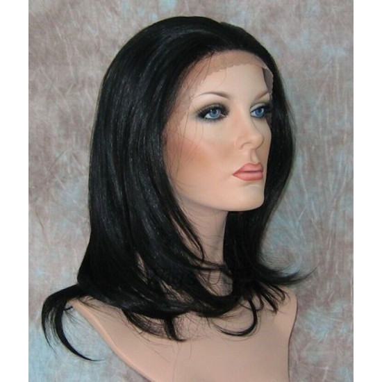 LF PEARL | Black Auburn Mix Lace Front Wig Face Frame Layers HEAT OK FS1B/30 