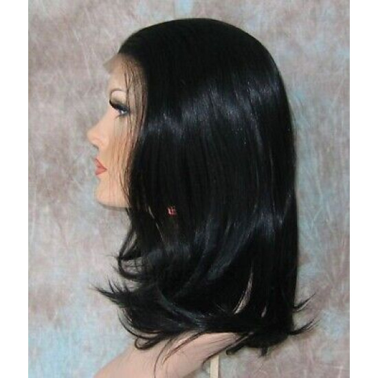 LF PEARL | Black Auburn Mix Lace Front Wig Face Frame Layers HEAT OK FS1B/30 