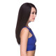 LF DYNASTY | Darkest Brown Lace Front Wig HEAT OK Long Straight Part 