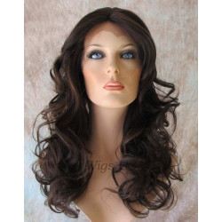 LF FAME | Lace Trim Wig HEAT OK Long Layers Curls Bangs Wigs US FS4/30 