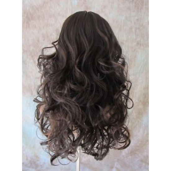 LF FAME | Lace Trim Wig HEAT OK Long Layers Curls Bangs Wigs US FS4/30 