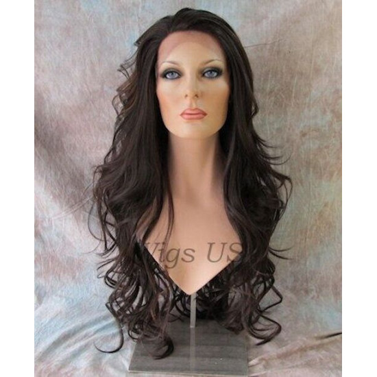 LF KIM | Lace Front Wig COLOR CHOICE Heat OK Long Soft Waves 25-26" 