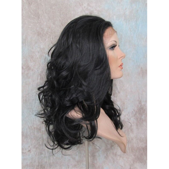 LF ESTEE | Lace Front Wig Natural Black Below Shoulder Layered Waves 