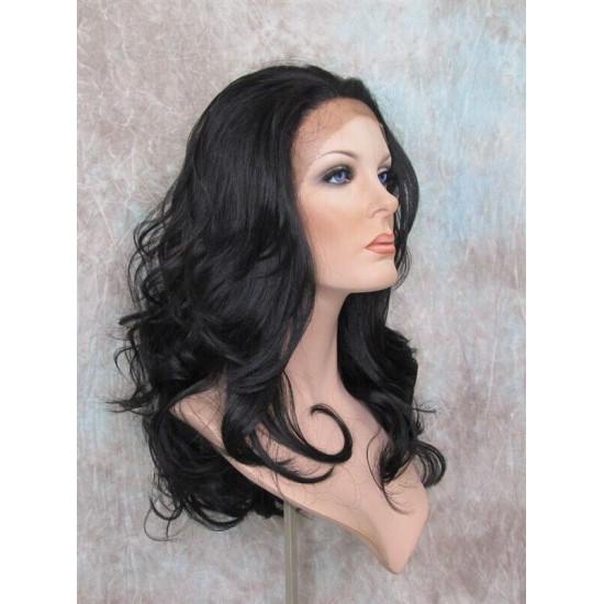 LF ESTEE | Lace Front Wig Natural Black Below Shoulder Layered Waves 