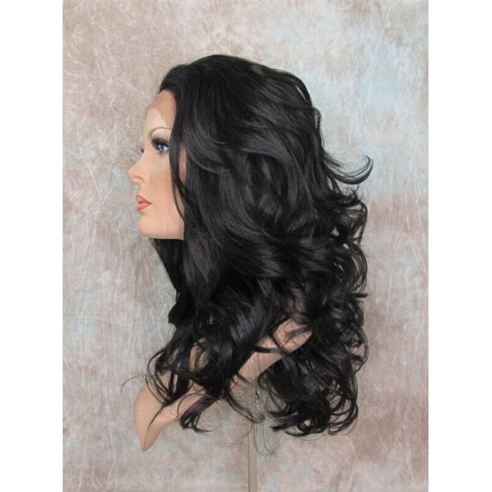 LF ESTEE | Lace Front Wig Natural Black Below Shoulder Layered Waves 