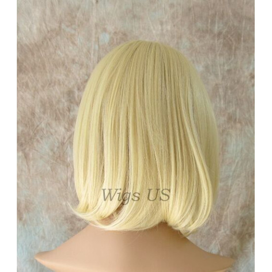 LF RITZ | Light Blonde Classic Bob Lace Trim Wig Shoulder Length Bangs 613