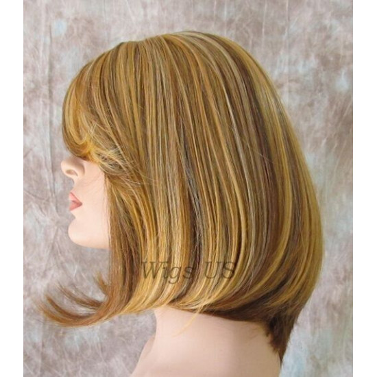 LF RITZ | Auburn Mix Classic Bob Lace Trim Wig Bangs F2014