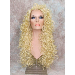 LF SPRING | Light Blonde Lace Front Wig HEAT OK Long Curls Pin with Part