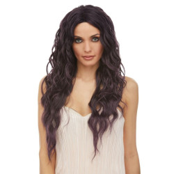 LF RUNE | Black Ombre Lace Front Wig HEAT OK Long Waves Center Part