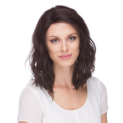 LF HAZEL | Dark Brown Lace Front Wig Shoulder Length Beach Waves 