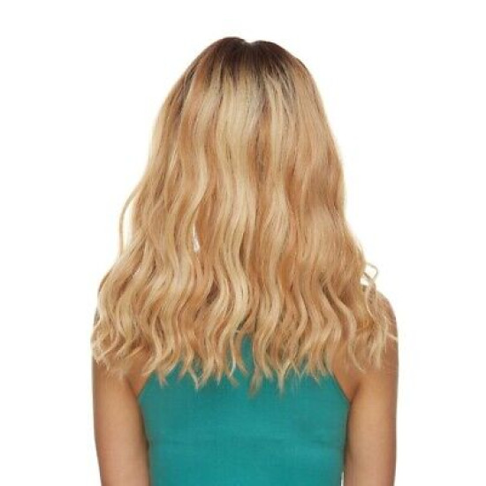 LF SHILOH | Blonde Dark Roots Long Beach Waves Lace Front Wig Center Part