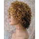 LF MONIQUE | Blonde over Brown Lace Trim Wig Short Sexy Curls HEAT OK F2032 