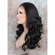 LF NIGHT | Darkest Brown Lace Front Wig Swiss Lace Gentle Curls HEAT OK 2