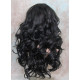 LF NIGHT | Darkest Brown Lace Front Wig Swiss Lace Gentle Curls HEAT OK 2