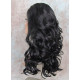 LF NIGHT | Darkest Brown Lace Front Wig Swiss Lace Gentle Curls HEAT OK 2