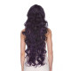 LF PRIMROSE | Black Purple Lace Front Wig Extra Long Curly Wigs US SOMDPurple 