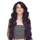 LF PRIMROSE | Black Purple Lace Front Wig Extra Long Curly Wigs US SOMDPurple 