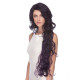 LF PRIMROSE | Black Purple Lace Front Wig Extra Long Curly Wigs US SOMDPurple 