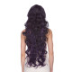 LF PRIMROSE | Black Purple Lace Front Wig Extra Long Curly Wigs US SOMDPurple 