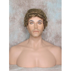JUSTIN | Medium Blonde Short Tight Curls Men's Wigs 