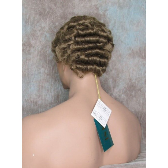 JUSTIN | Medium Blonde Short Tight Curls Men's Wigs 