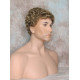 JUSTIN | Medium Blonde Short Tight Curls Men's Wigs 