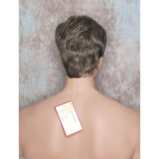 MARK | Golden Brown 35% Gray Men's Wig Trendy Wispy Layered Bangs 