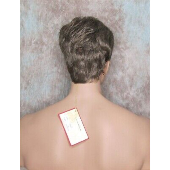 MARK | Golden Brown 35% Gray Men's Wig Trendy Wispy Layered Bangs 