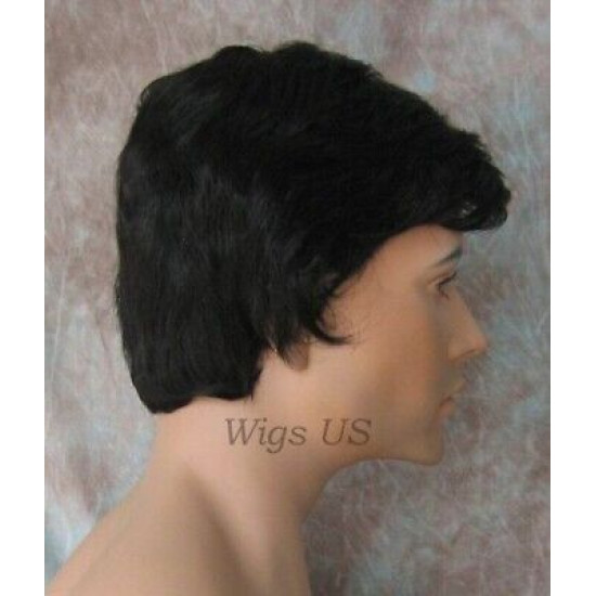 EDWARD | New Look Mens Wig COLOR CHOICE Short Layers Left Side Part Skin Crown