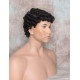 JUSTIN | Darkest Brown Men's Wig Short Tight Curls "Will Ferrell Style"