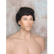 JUSTIN | Darkest Brown Men's Wig Short Tight Curls "Will Ferrell Style"