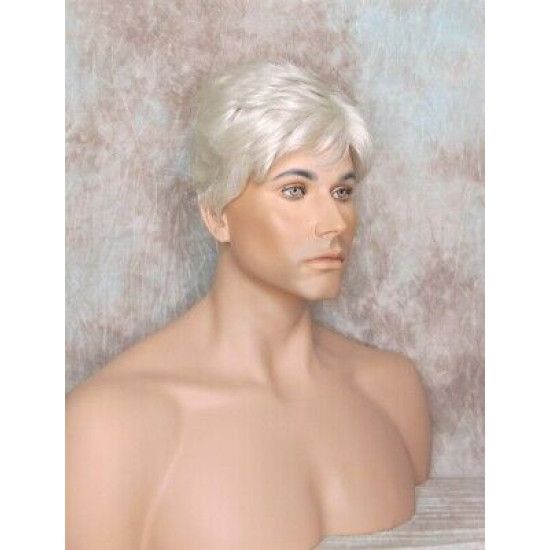 MARK | Silver Gray Men's Wig Trendy Wispy Layered Bangs 