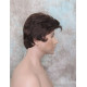 CHARLES | Dark Auburn Short Layered Men's Wig Simulated Side Part Man 