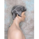 GREGORY | Charcoal Gray Gentle Wave Men's Wig Longer Top Full Hairpiece 