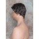 ALEX | Dark Gray Monofilament Top Hand-Tied Men's Wig Short Short Sides 