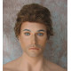 KEVIN | Short Curls Wig COLOR CHOICE Roll Back Tapered Nape Back Men