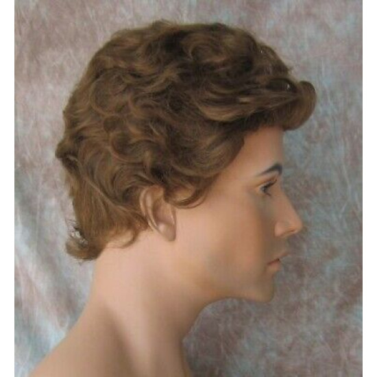 KEVIN | Short Curls Wig COLOR CHOICE Roll Back Tapered Nape Back Men