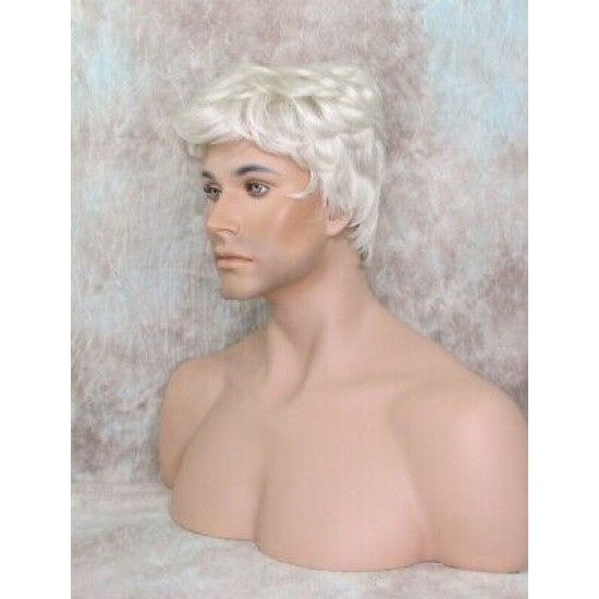 JAY | Silver Gray Short Thick Full Men's Wig Wigs 