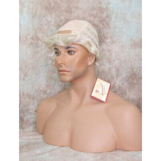 JAY | Silver Gray Short Thick Full Men's Wig Wigs 