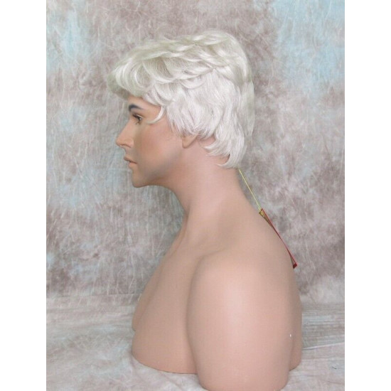 JAY | Silver Gray Short Thick Full Men's Wig Wigs 