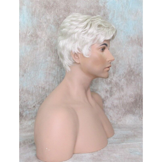 JAY | Silver Gray Short Thick Full Men's Wig Wigs 